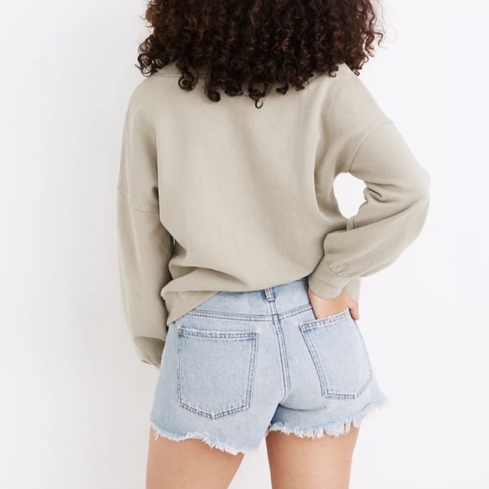 NEW Madewell Curvy Relaxed Denim Shorts Cedarcroft Wash 27